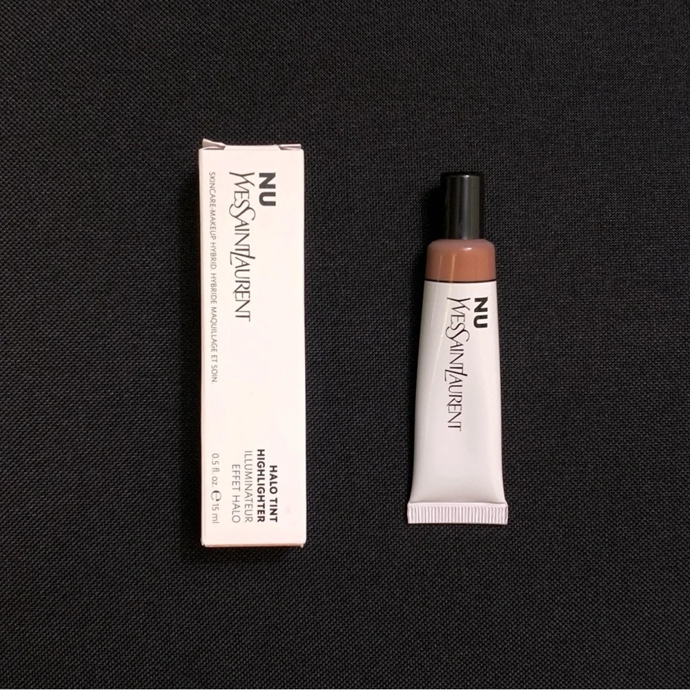 YSL Nu Halo Tint Hydrating Liquid Glow Highlighter — Bronze — Full Size .5 fl oz